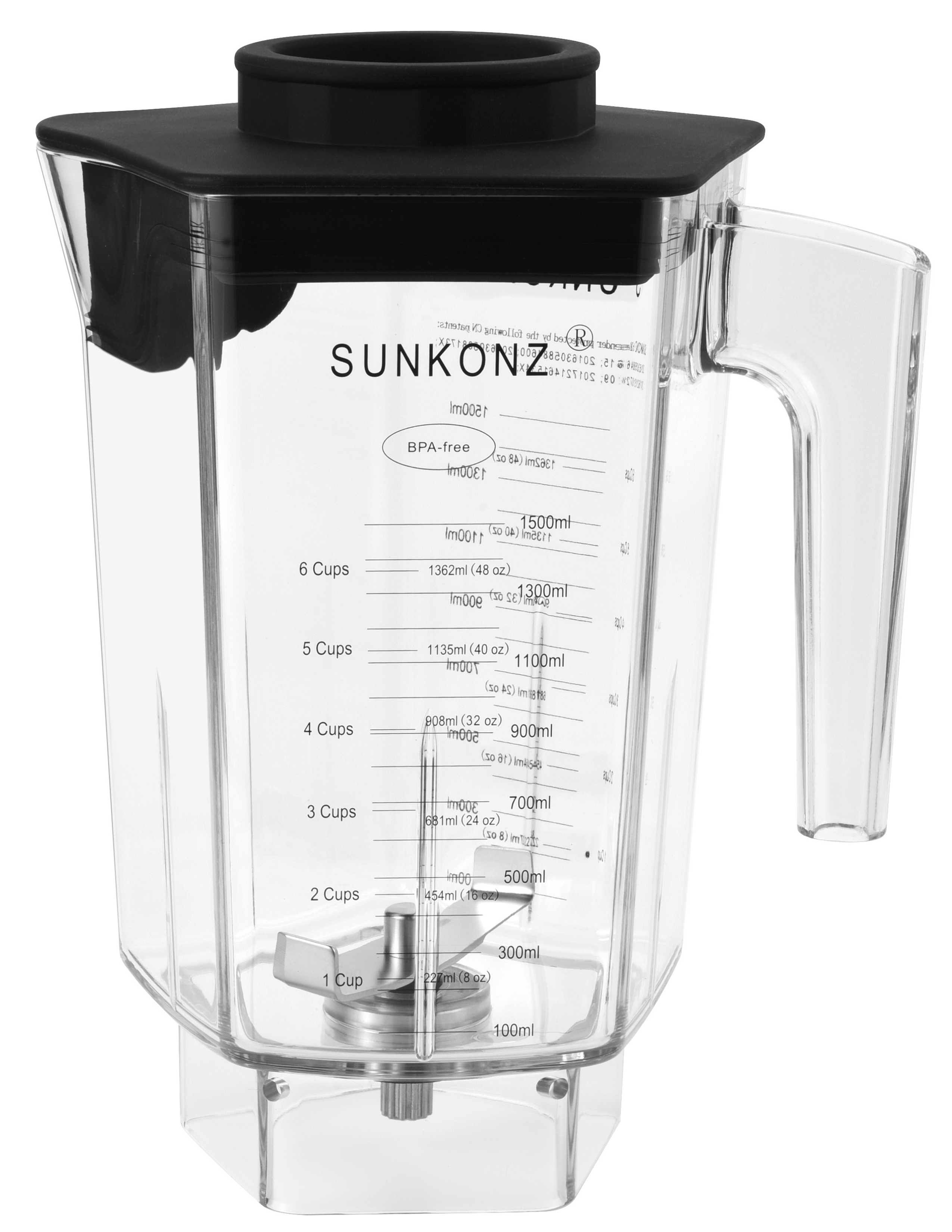 Wide Blade Spouted Mixing Cup with Diversion Lid